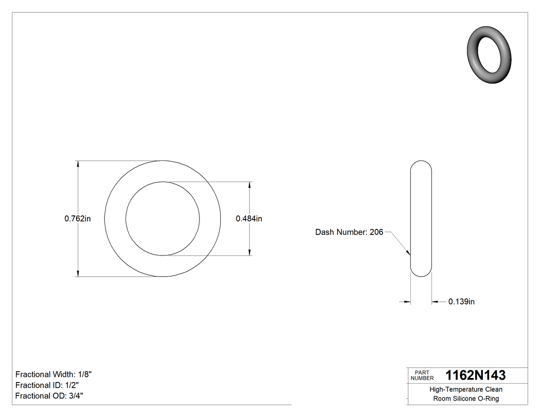Technical drawing - 1162N143